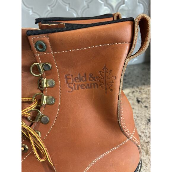 VTG FIELD & STREAM Vintage WORK CHORE PACKER Boots Feather 8 EE MADE IN USA main image 6